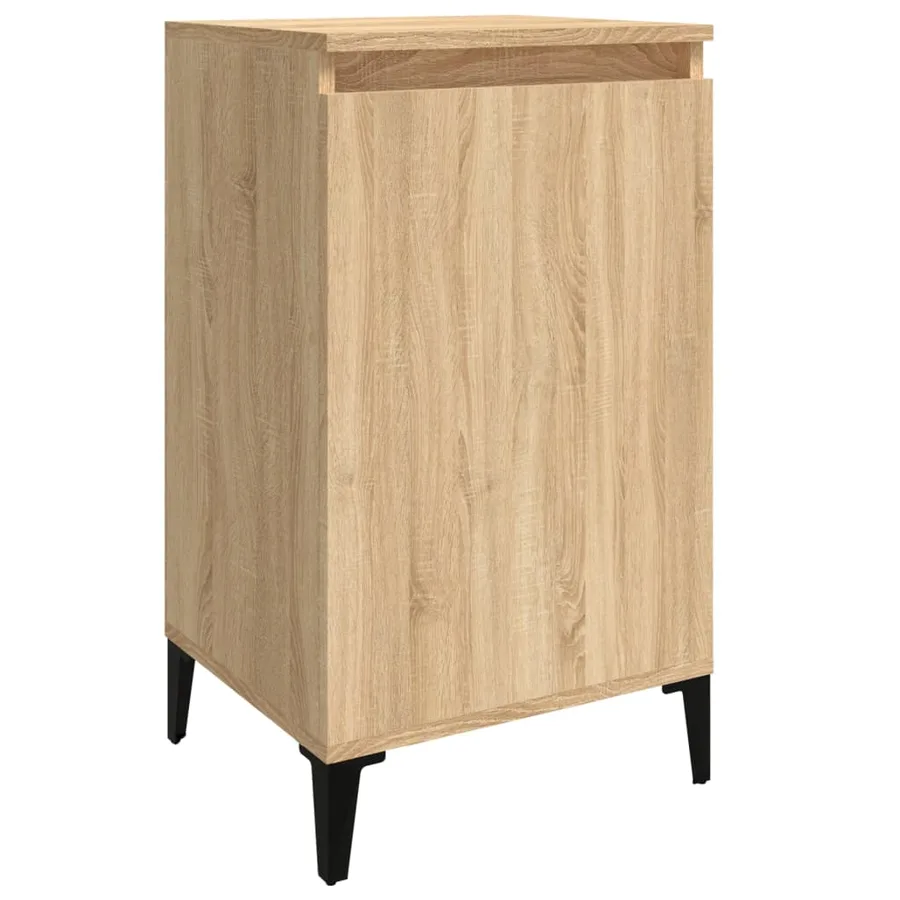 Tables de chevet 2pcs chêne sonoma 40x35x70cm bois d'ingénierie - 5