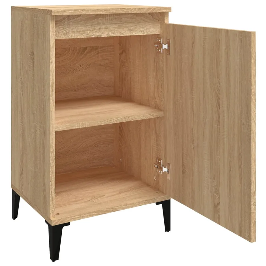 Tables de chevet 2pcs chêne sonoma 40x35x70cm bois d'ingénierie - 6