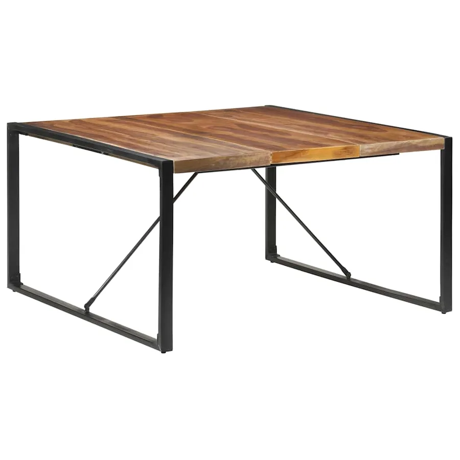 Table à manger 140x140x75 cm bois massif - 8