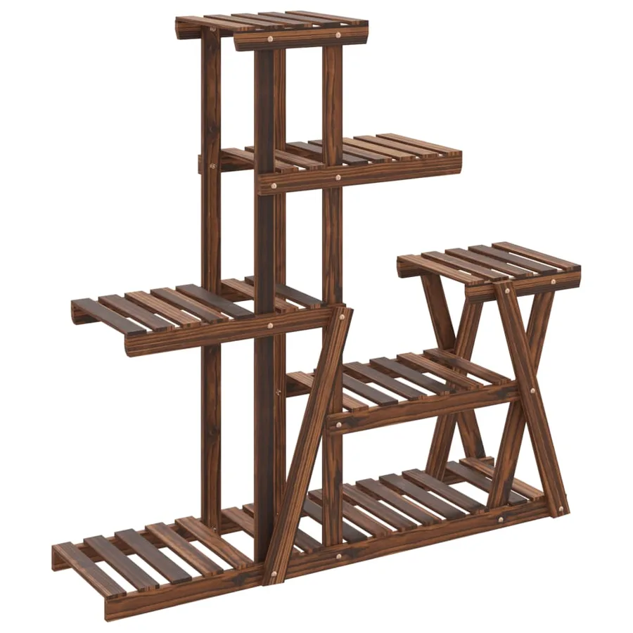 Support à fleurs 95x25x96 cm bois massif de sapin - 2