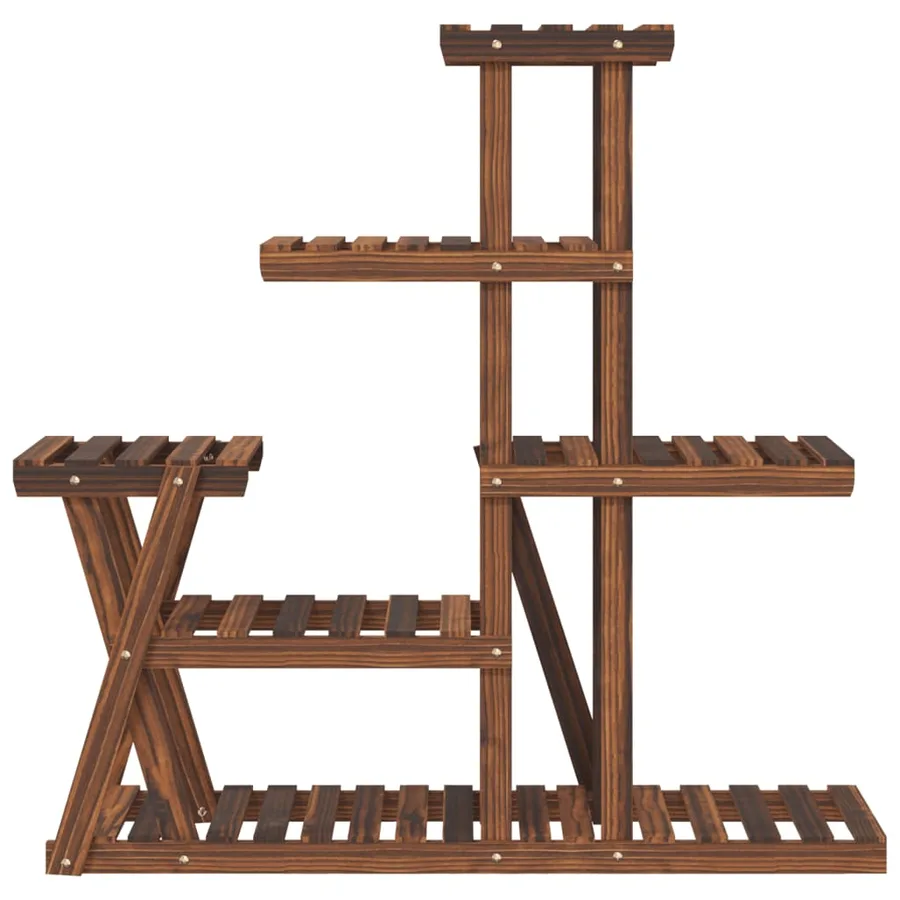 Support à fleurs 95x25x96 cm bois massif de sapin - 4