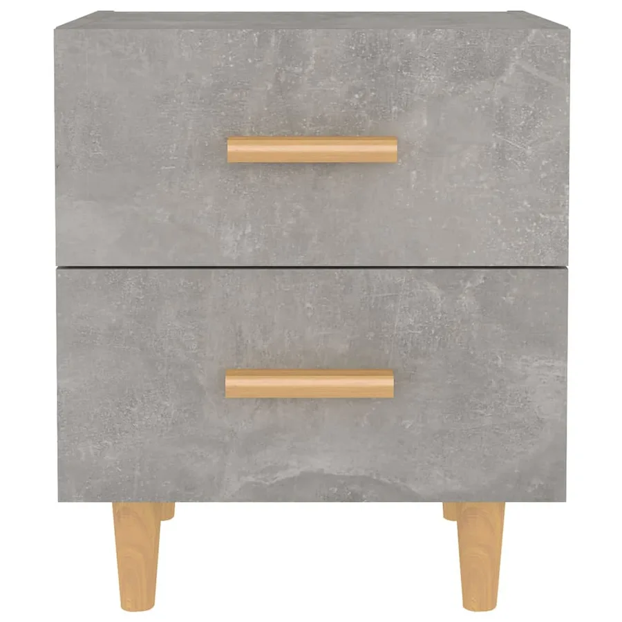 Table de chevet Gris béton 40x35x47,5 cm - 3