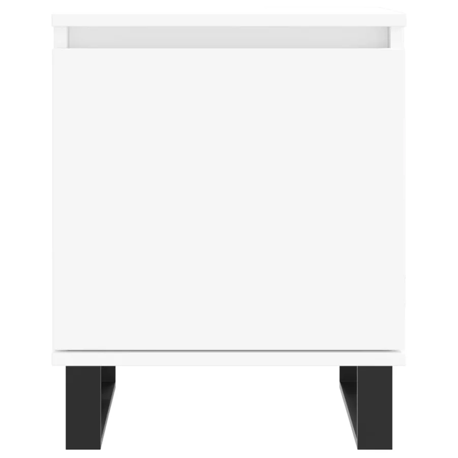 Tables de chevet 2 pcs blanc 40x30x50 cm bois d'ingénierie - 5