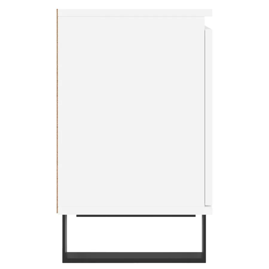 Tables de chevet 2 pcs blanc 40x30x50 cm bois d'ingénierie - 7