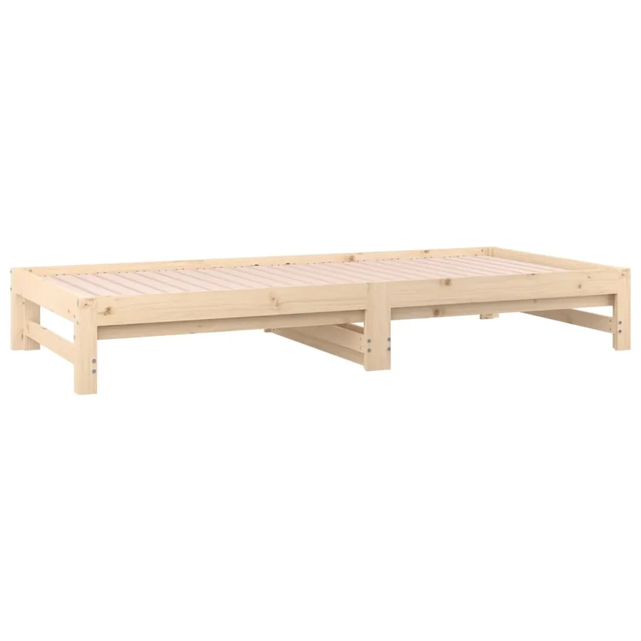 Lit coulissant sans matelas 2x(90x190) cm - 6