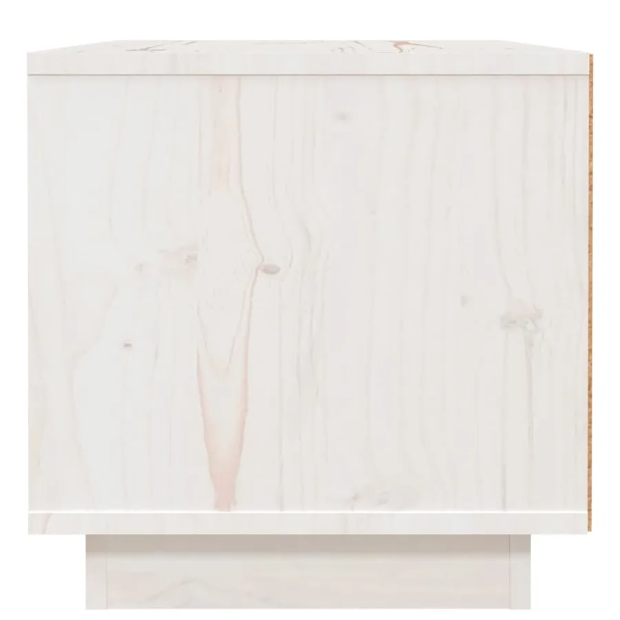 Tables de chevet 2 pcs Blanc 40x34x35 cm Bois de pin massif - 7