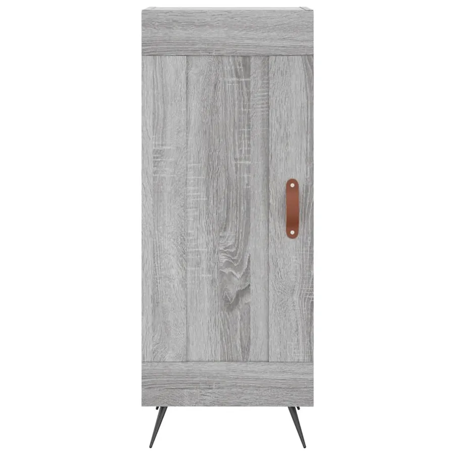 Buffet Sonoma gris 34,5x34x90 cm Bois d'ingénierie - 5