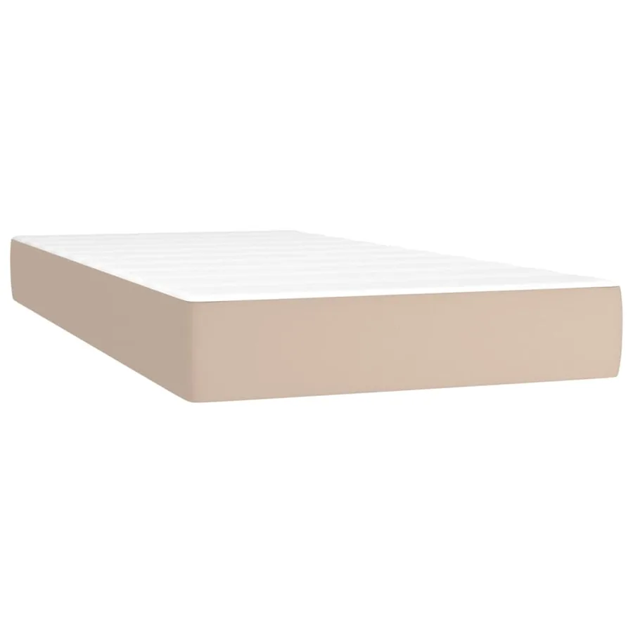 Matelas de lit à ressorts ensachés fermeté moyenne Cappuccino 80x200x20 cm - 2