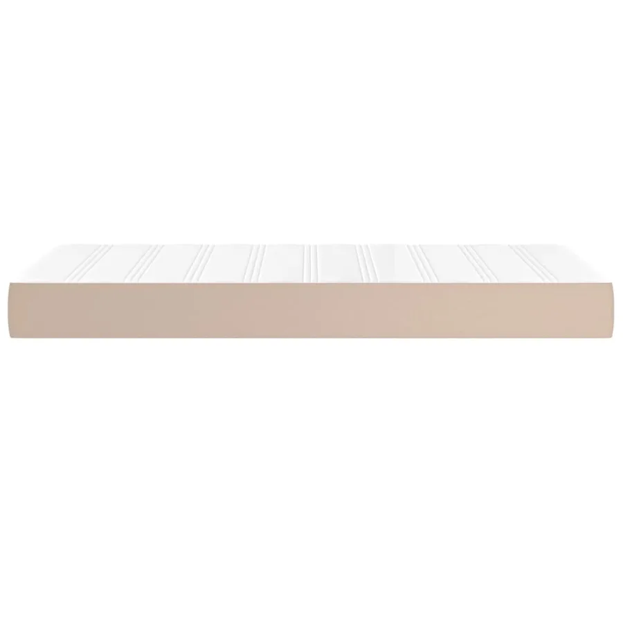 Matelas de lit à ressorts ensachés fermeté moyenne Cappuccino 80x200x20 cm - 4
