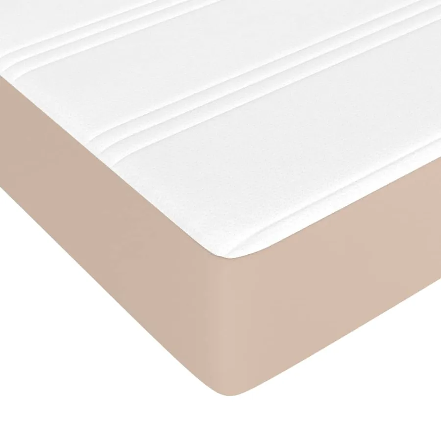 Matelas de lit à ressorts ensachés fermeté moyenne Cappuccino 80x200x20 cm - 5