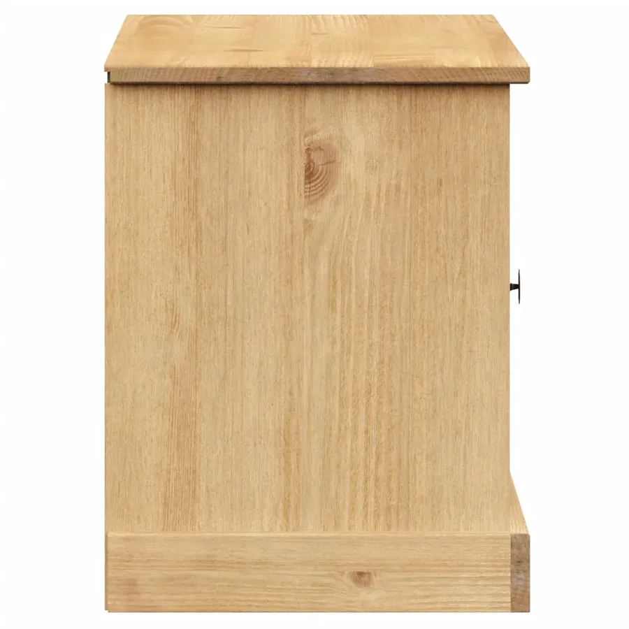 Banc à chaussures VIGO 106x35x45 cm bois massif de pin - 6
