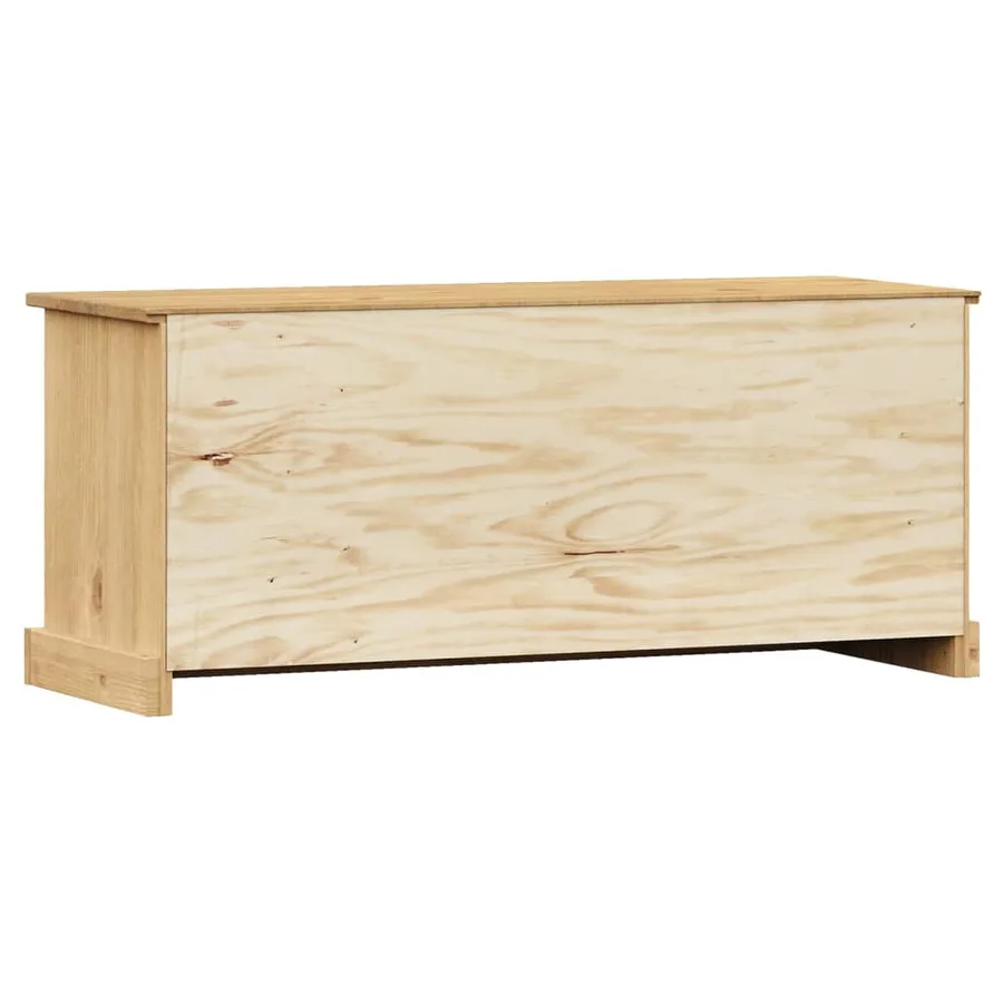 Banc à chaussures VIGO 106x35x45 cm bois massif de pin - 7