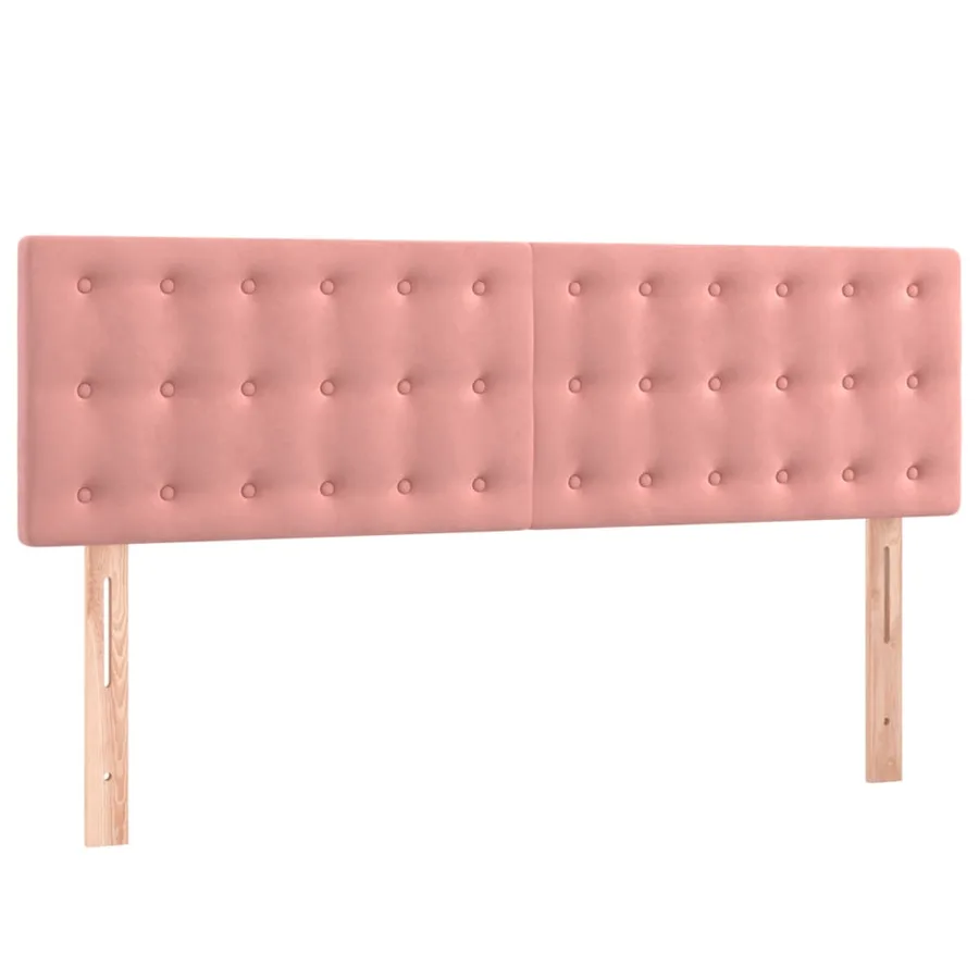 Têtes de lit Rose 144 x 5 x 78/88 cm Velours - 2