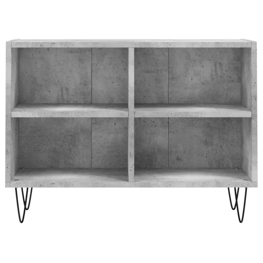 Meuble TV gris béton 69,5x30x50 cm bois d'ingénierie - 4