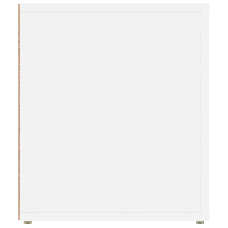 Meuble TV Blanc 100x35x40 cm Bois d'ingénierie - 8