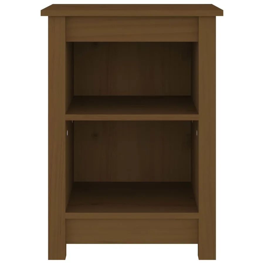 Tables de chevet 2 pcs Marron miel 40x35x55 cm Bois pin massif - 4