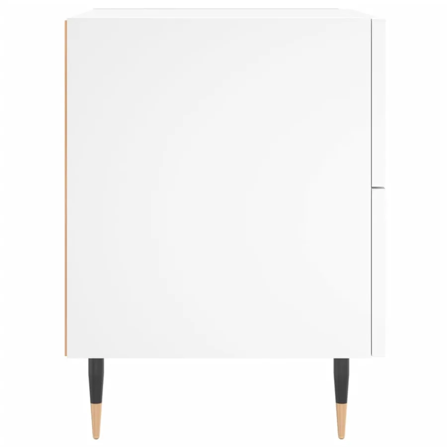 Tables de chevet 2 pcs blanc 40x35x47,5 cm bois d’ingénierie - 7