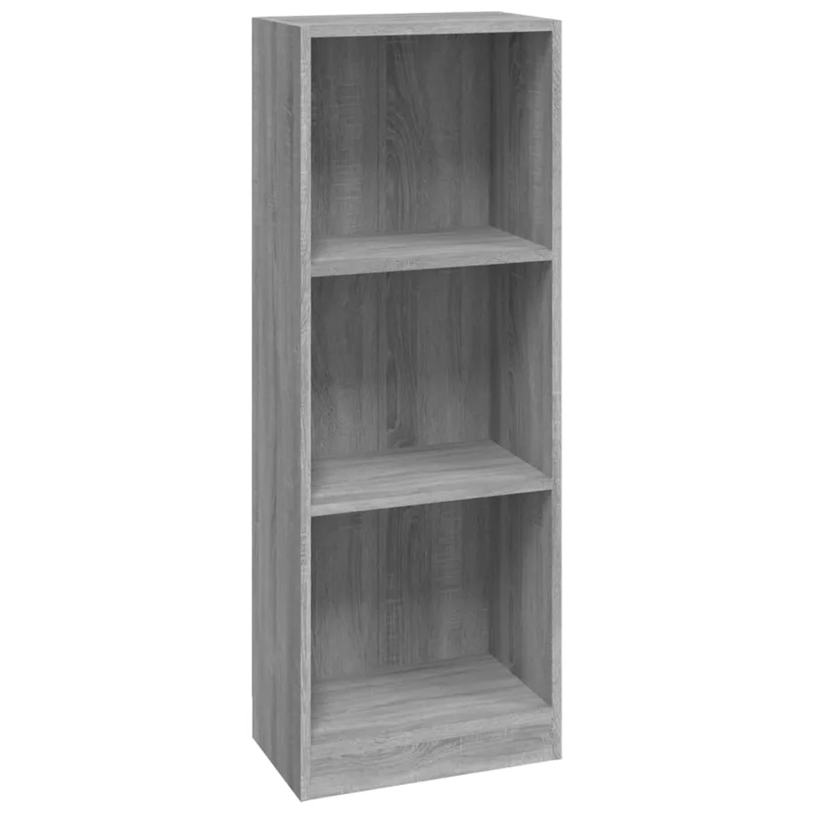Bibliothèque 3 niveaux Sonoma gris 40x24x109 cm - 2
