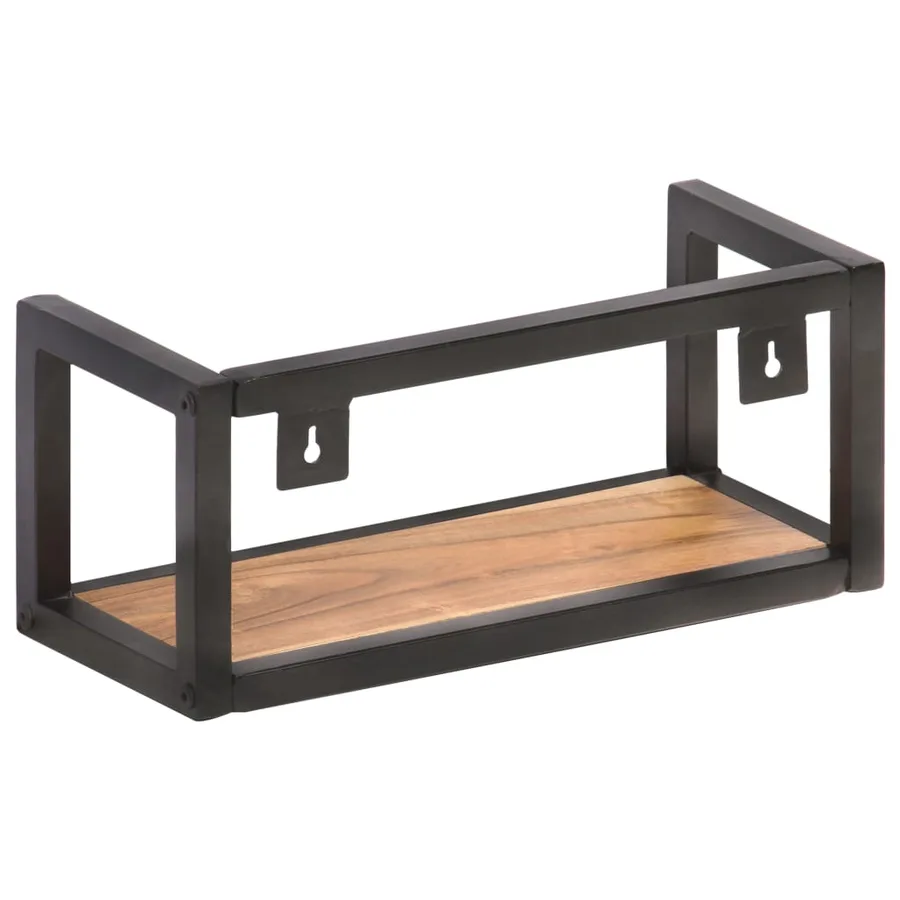 Étagères murales 2 pcs 40 cm Bois d'acacia massif - 4