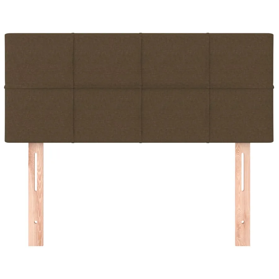 Tête de lit Marron Foncé 100x5x78/88 cm Tissu - 3