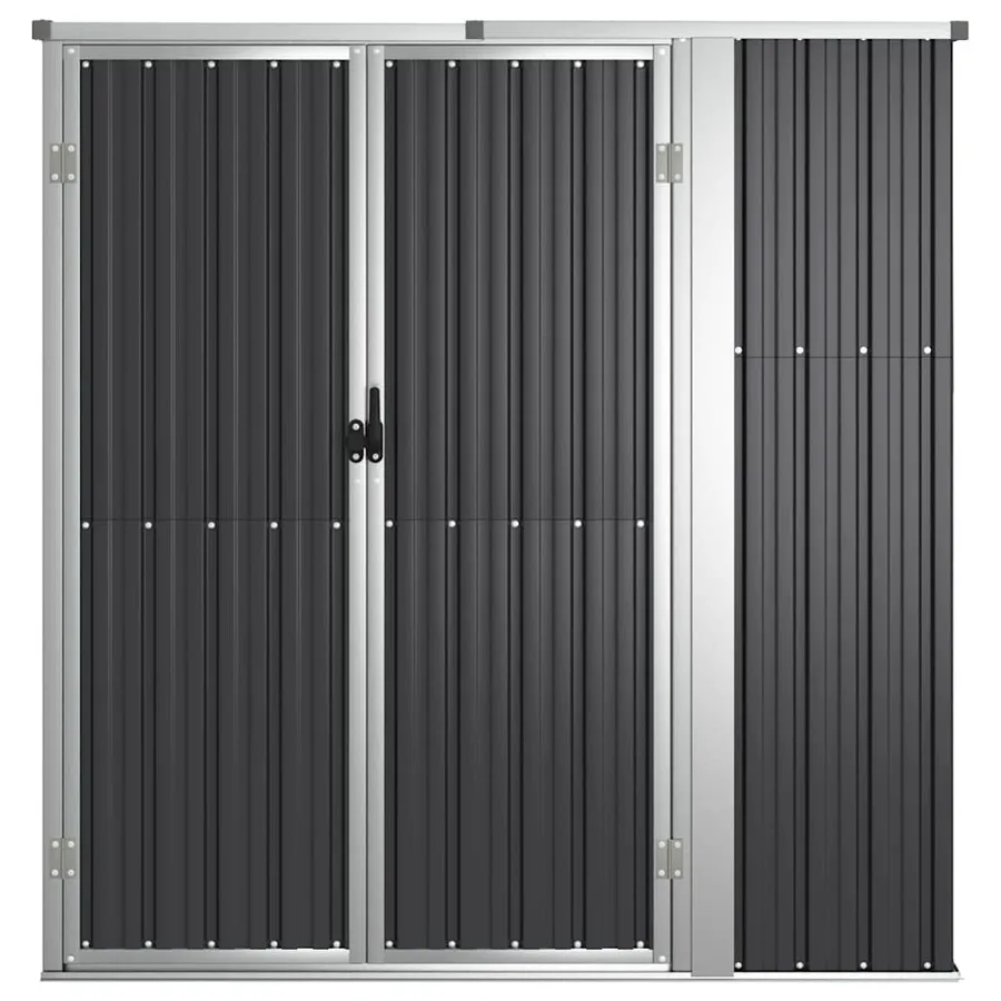 Abri à outils de jardin anthracite 161x89x161cm Métal galvanisé - 3