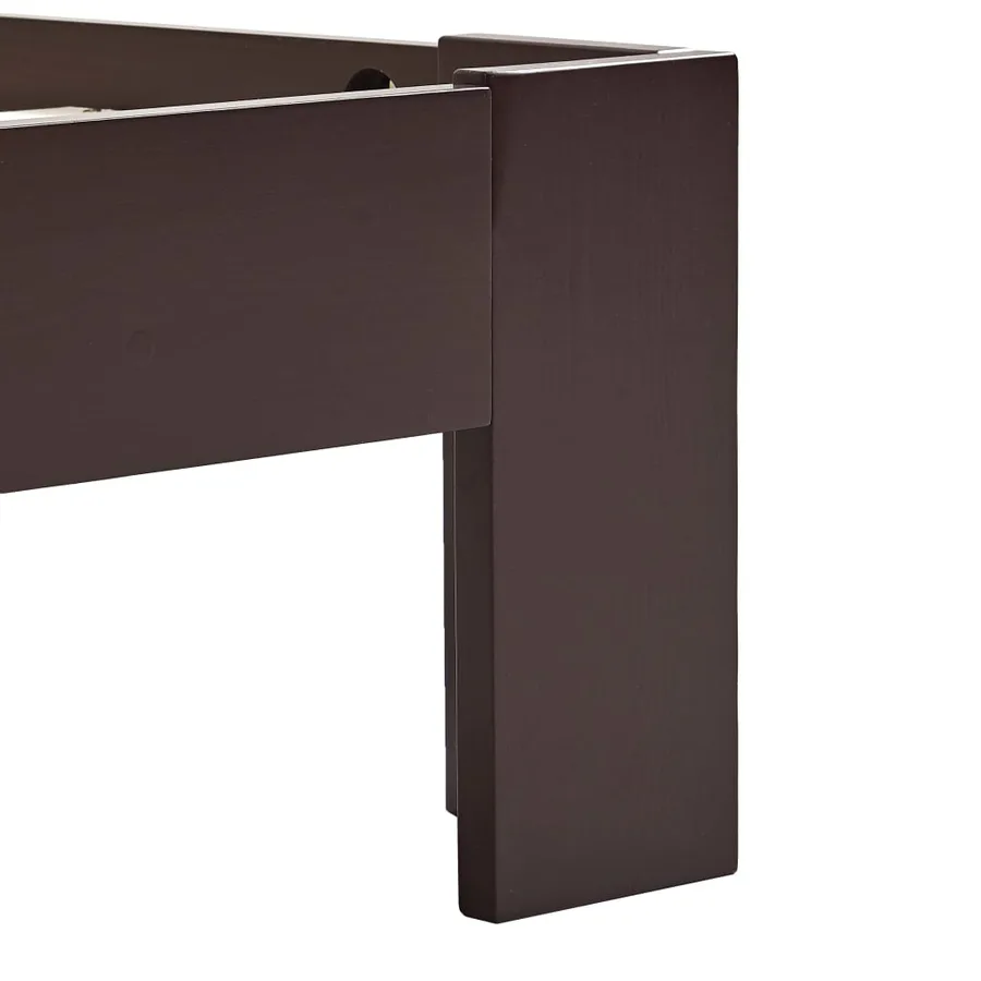 Cadre de lit sans matelas marron foncé 180x200 cm pin massif - 6