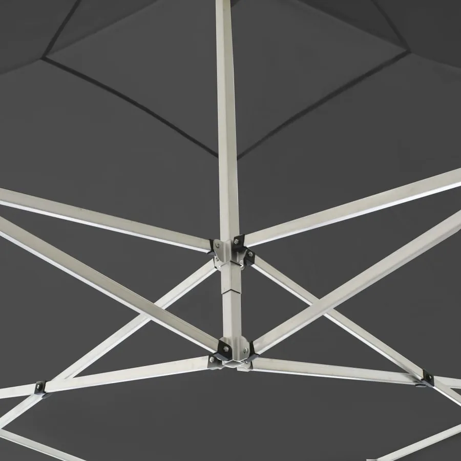 Tente de réception pliable Aluminium 2 x 2 m Anthracite - 4