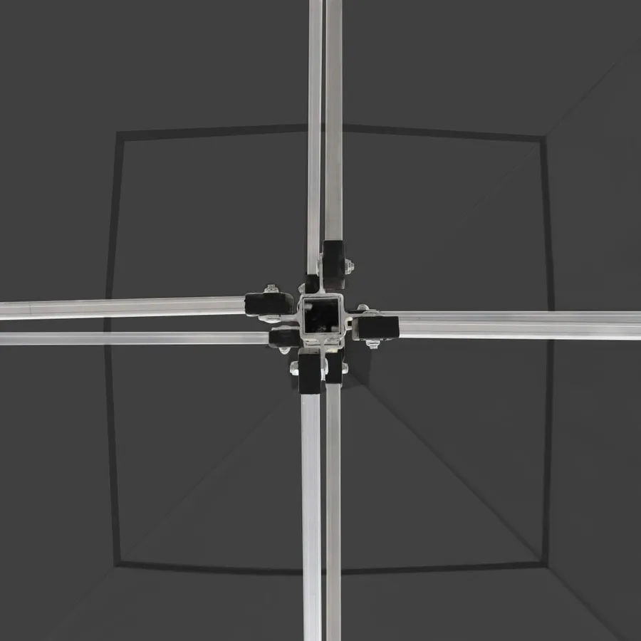 Tente de réception pliable Aluminium 2 x 2 m Anthracite - 5
