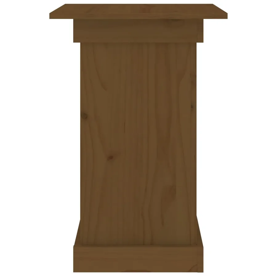 Support à fleurs Marron miel 40x40x60 cm Bois de pin solide - 6