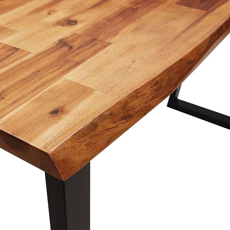 Table console à live edge 110x35x80 cm bois d'acacia solide - 7