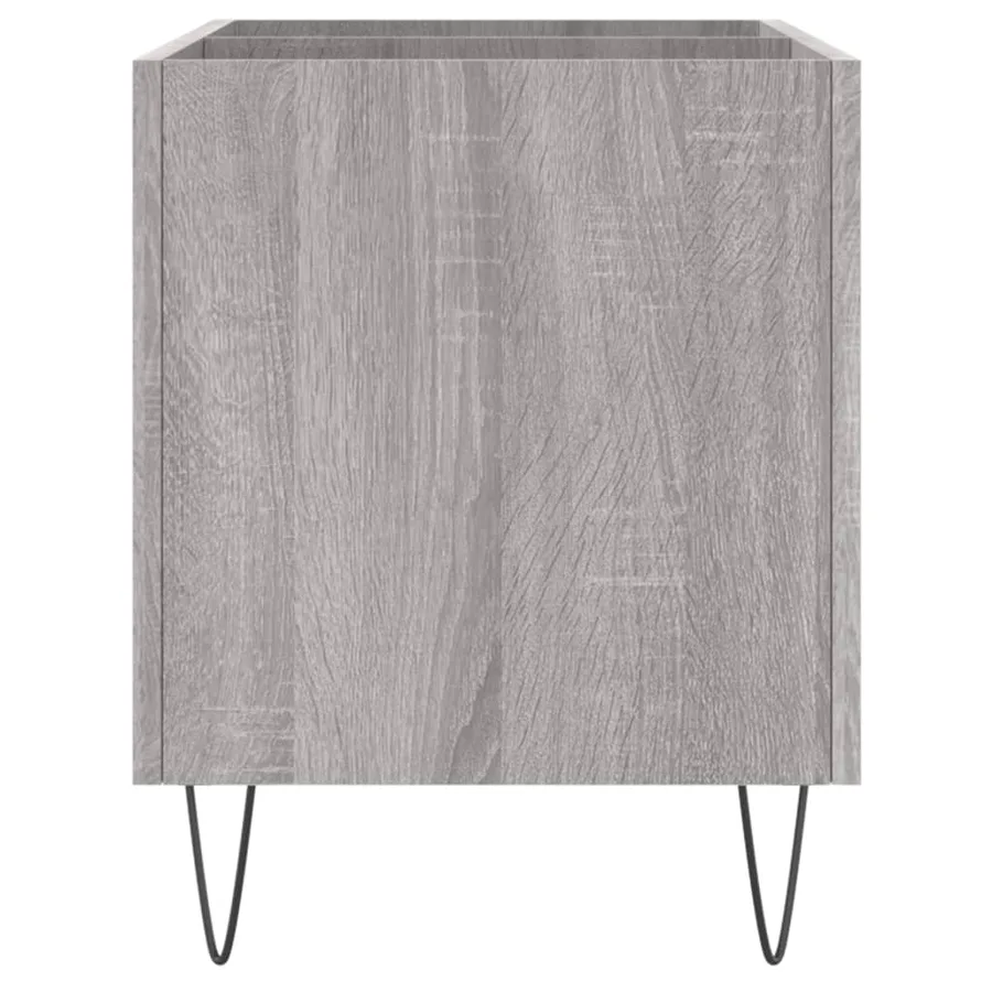 Armoire à disques sonoma gris 74,5x38x48 cm bois d'ingénierie - 5