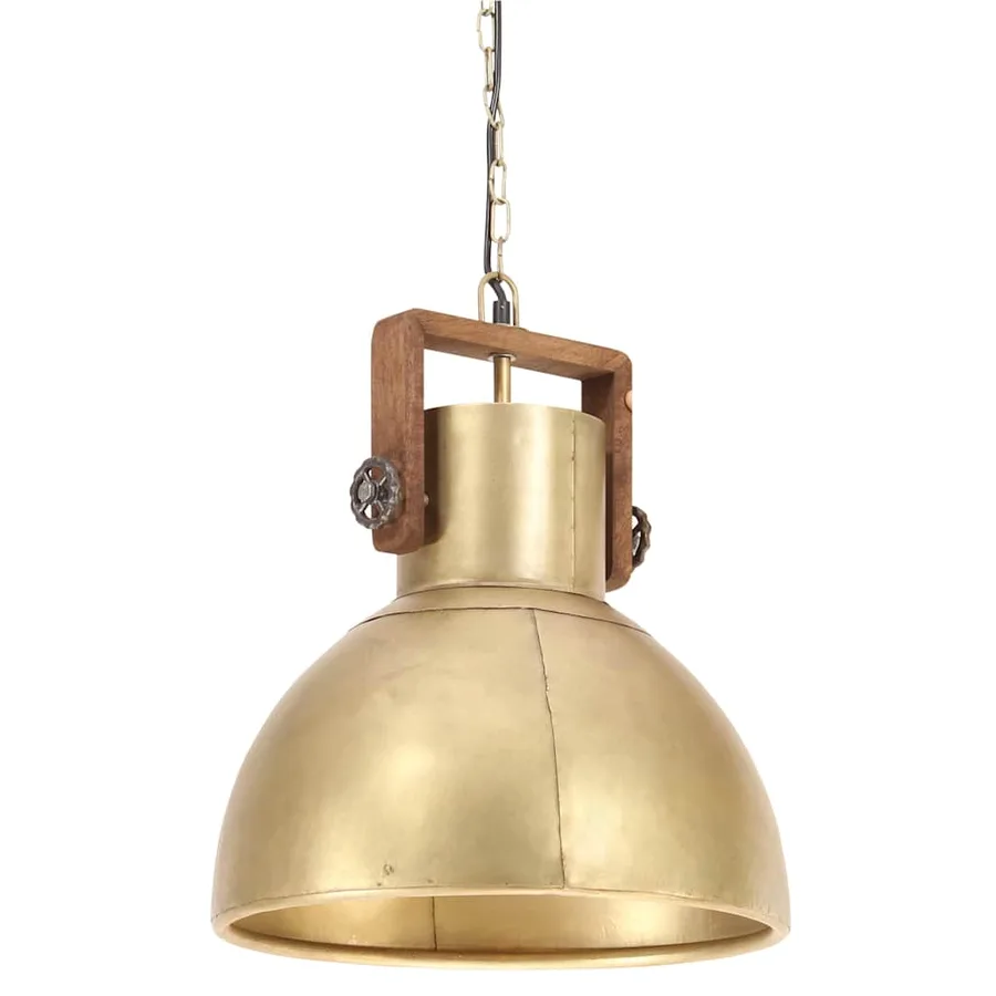 Lampe suspendue industrielle 25 W Laiton Rond 40 cm E27 - 2