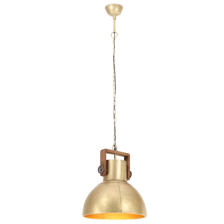 Lampe suspendue industrielle 25 W Laiton Rond 40 cm E27 - 3