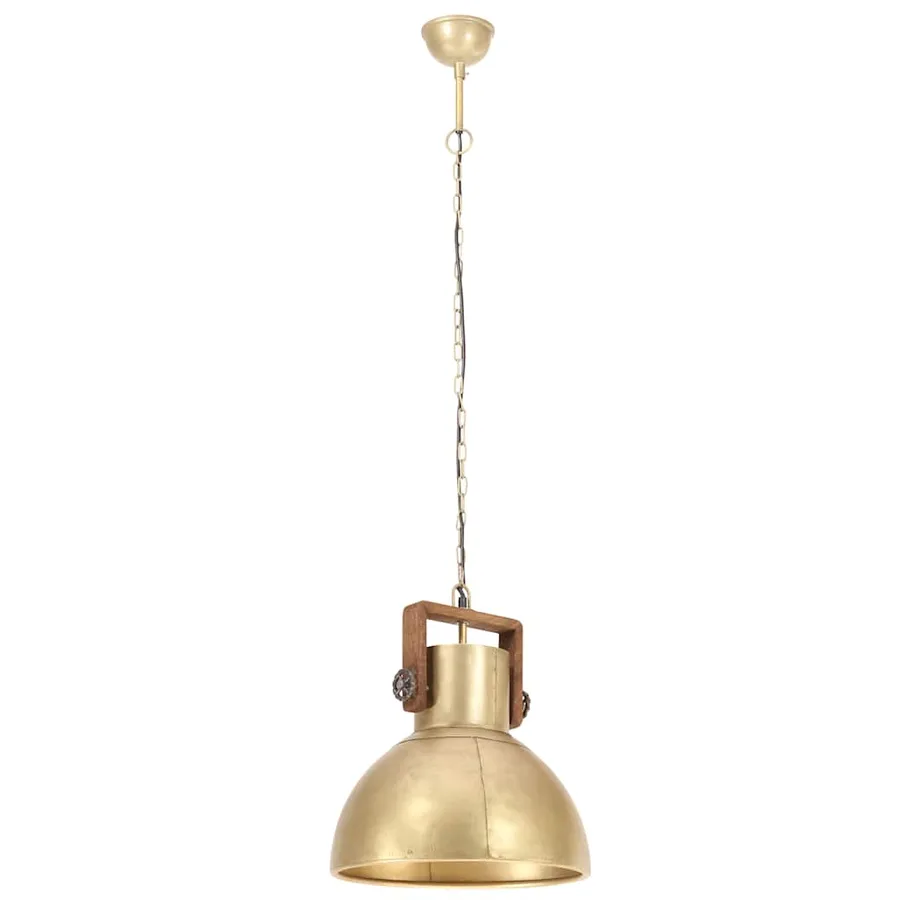 Lampe suspendue industrielle 25 W Laiton Rond 40 cm E27 - 4
