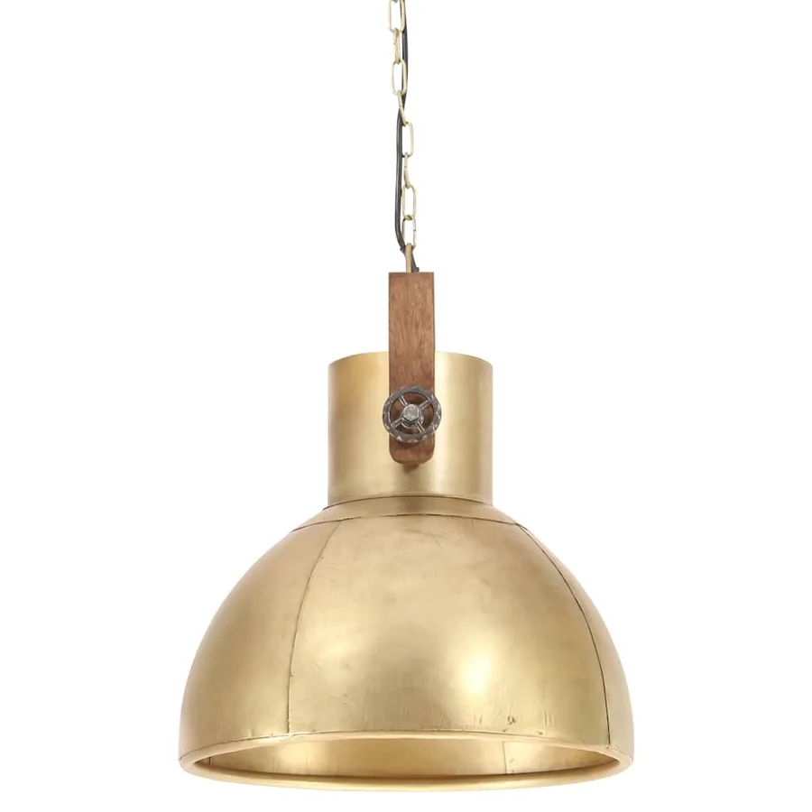 Lampe suspendue industrielle 25 W Laiton Rond 40 cm E27 - 6