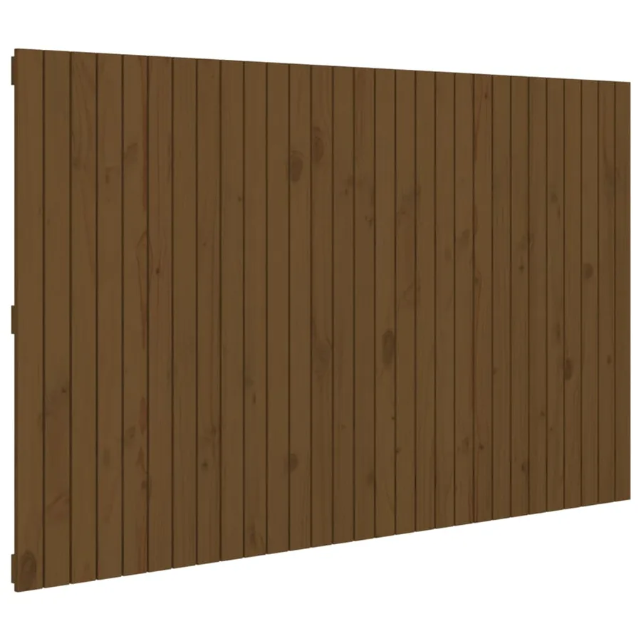 Tête de lit murale Marron miel 185x3x110 cm Bois massif de pin - 2