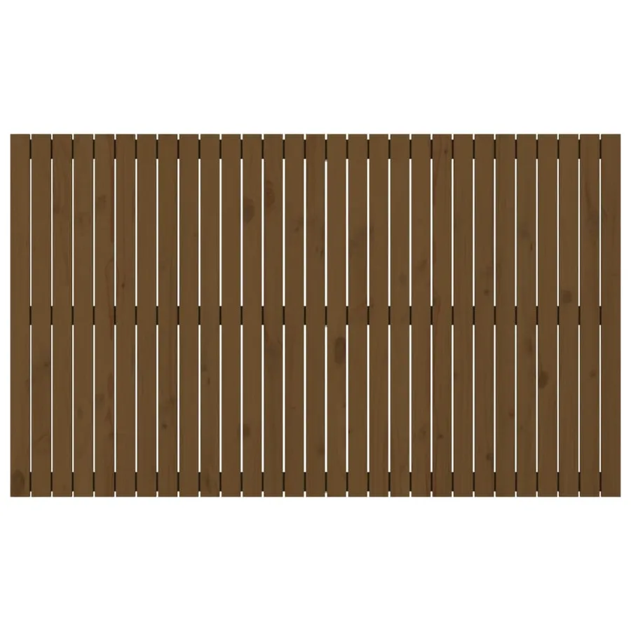 Tête de lit murale Marron miel 185x3x110 cm Bois massif de pin - 4
