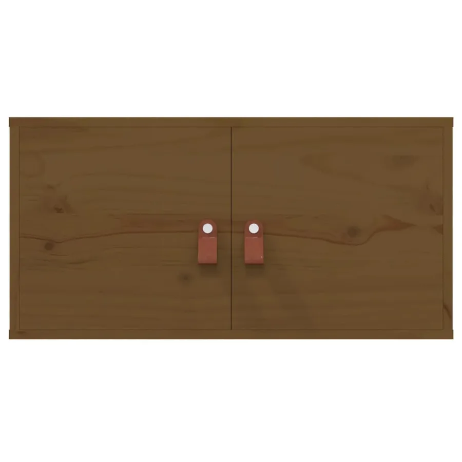 Armoire murale Marron miel 60x30x30 cm Bois de pin massif - 4