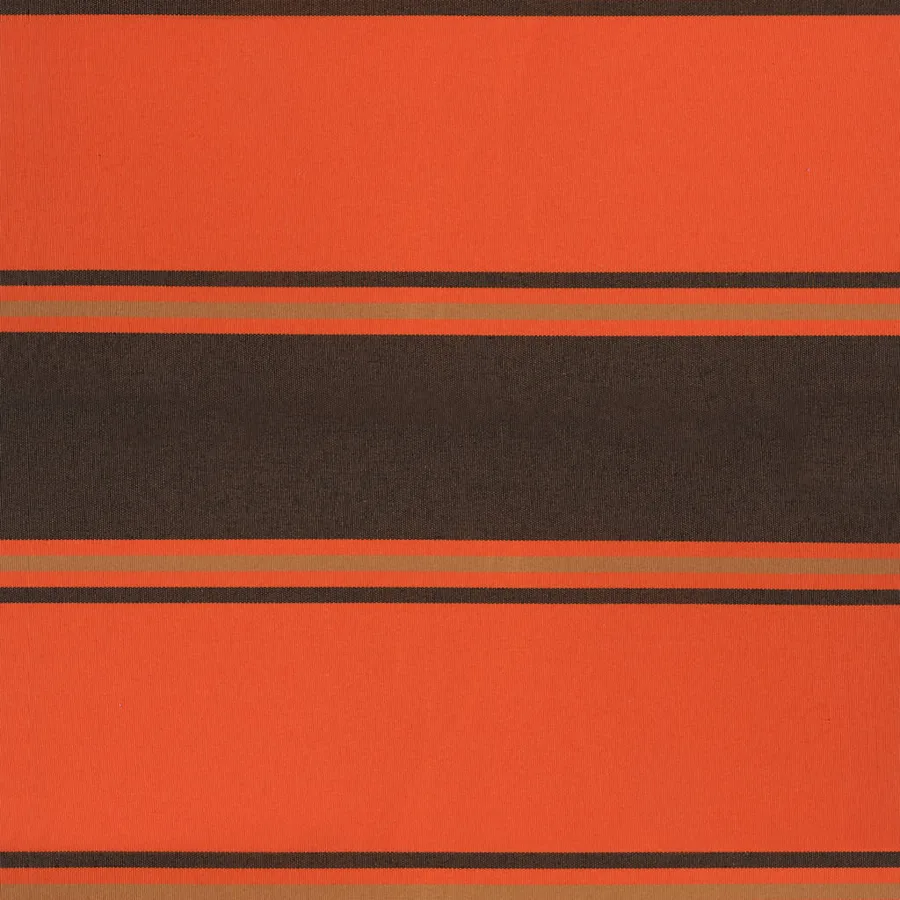 Auvent rétractable orange et marron 3,5x2,5m tissu et aluminium - 9