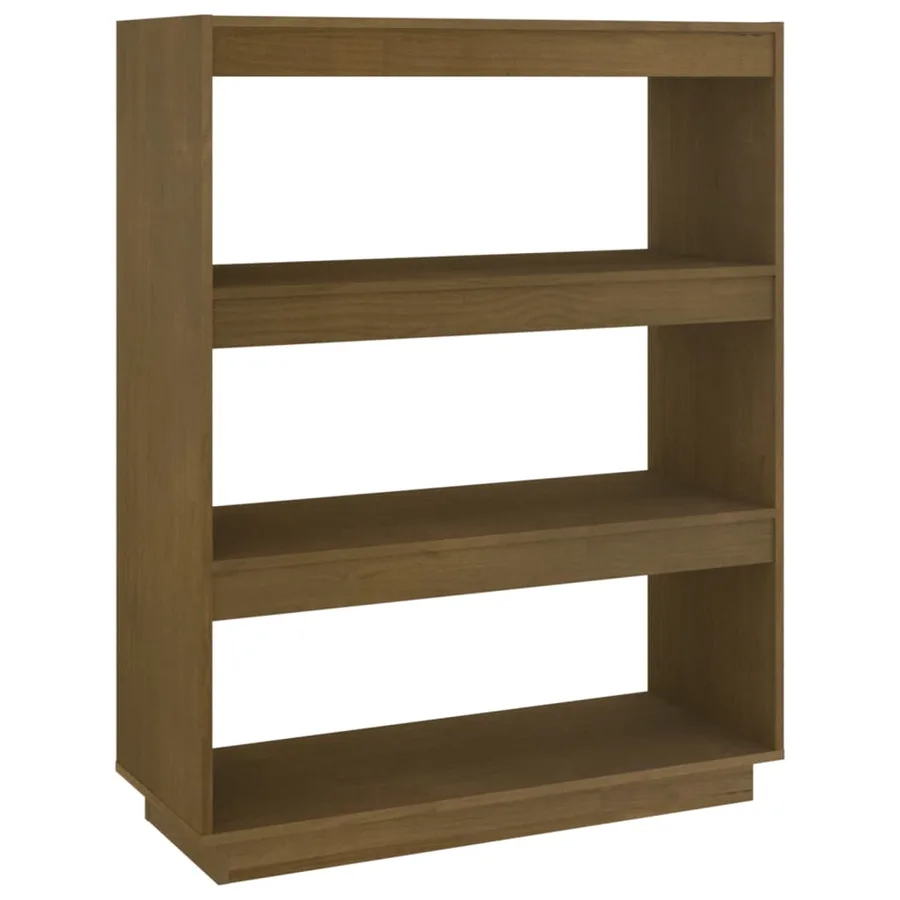 Bibliothèque/Séparateur de pièce Marron miel 80x35x103 cm Pin - 2