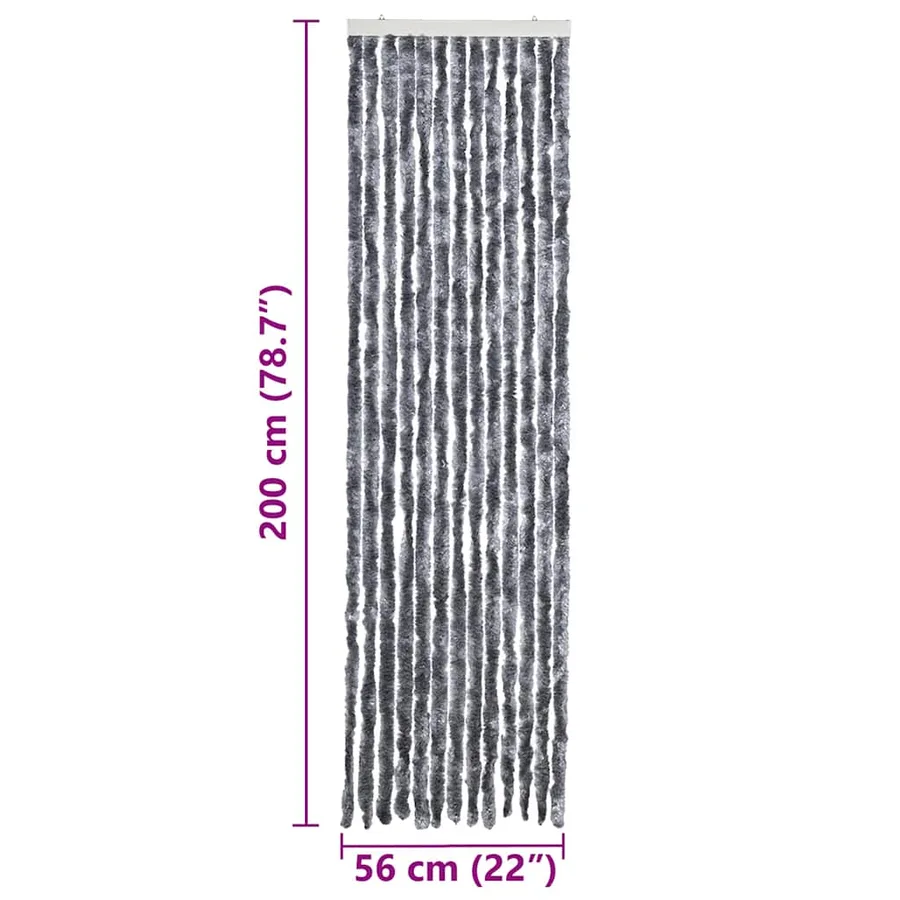 Moustiquaire Argenté 56x200 cm Chenille - 7