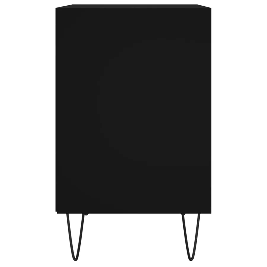 Tables de chevet 2 pcs noir 40x30x50 cm bois d'ingénierie - 6