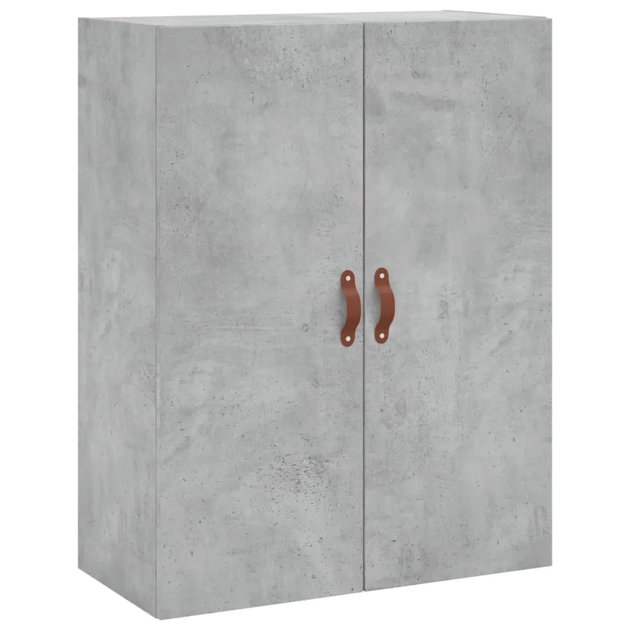 Buffet haut Gris béton 69,5x34x180 cm Bois d'ingénierie - 5