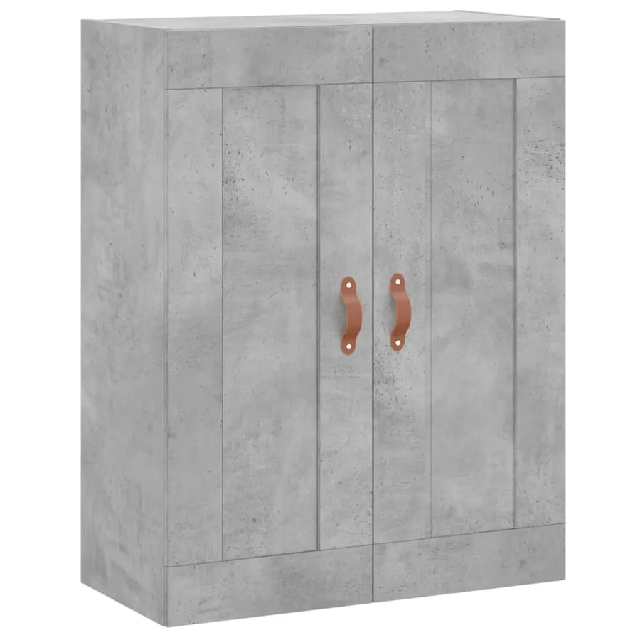 Buffet haut Gris béton 69,5x34x180 cm Bois d'ingénierie - 5
