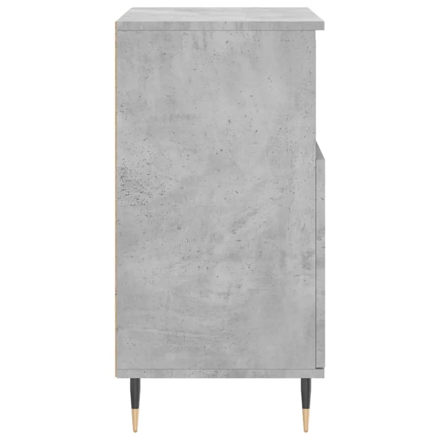 Buffets 3 pcs gris béton bois d'ingénierie - 7