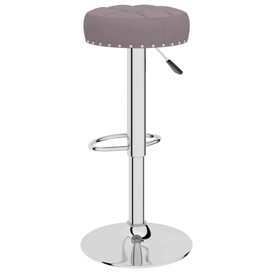 Tabourets de bar lot de 2 taupe tissu - 5