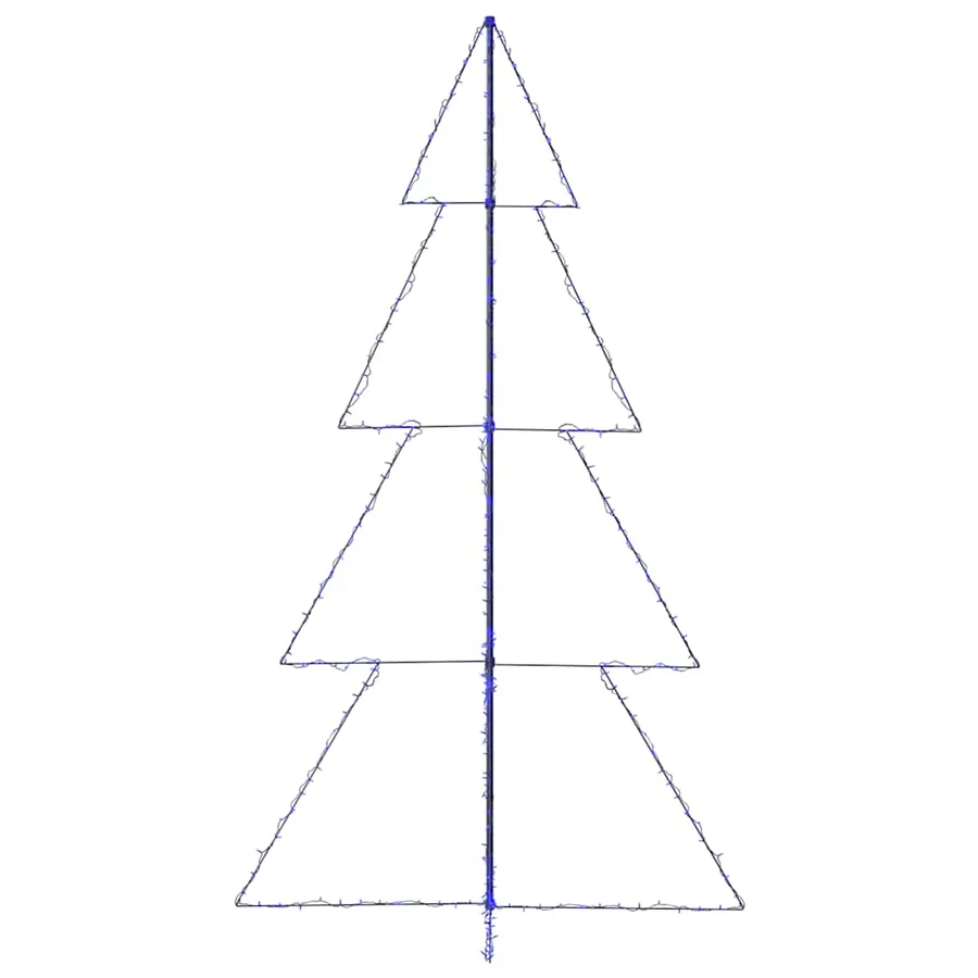Arbre de Noël cône 360 LED d'intérieur/d'extérieur 143x250 cm - 5