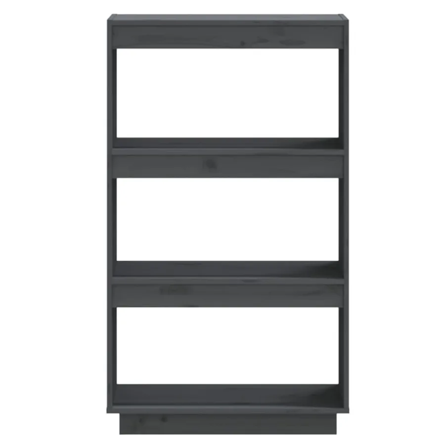 Bibliothèque/Séparateur de pièce Gris 60x35x103 cm Pin massif - 5