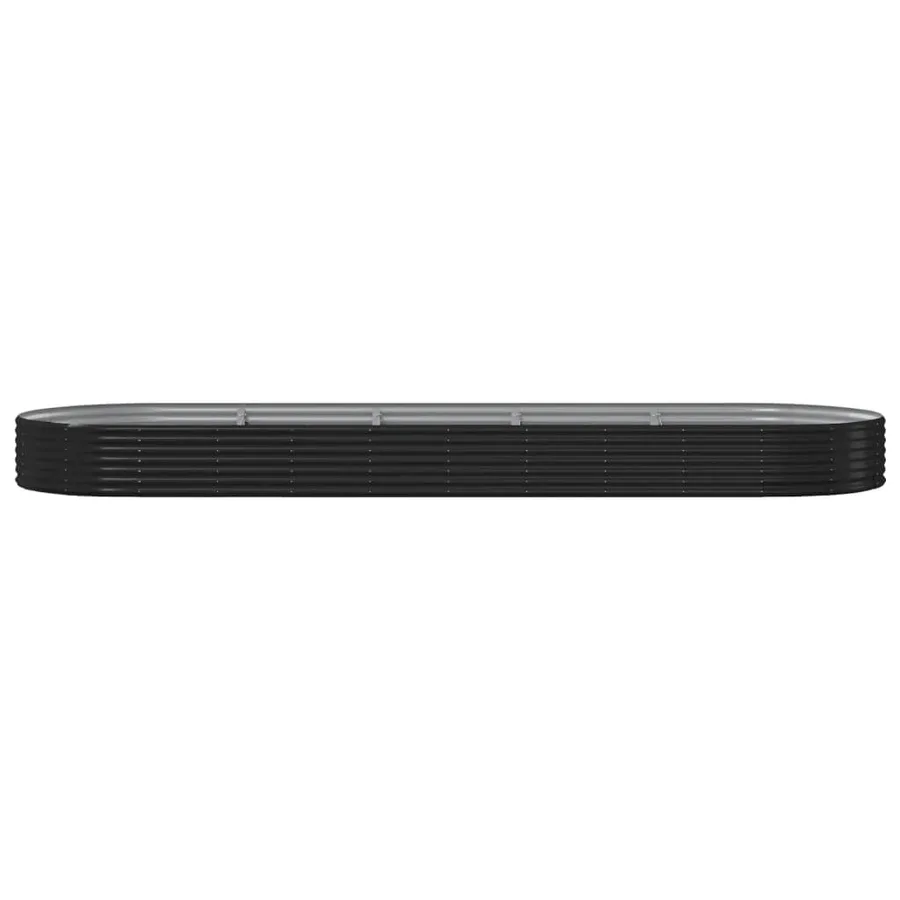 Lit surélevé de jardin Acier galvanisé Anthracite - 3