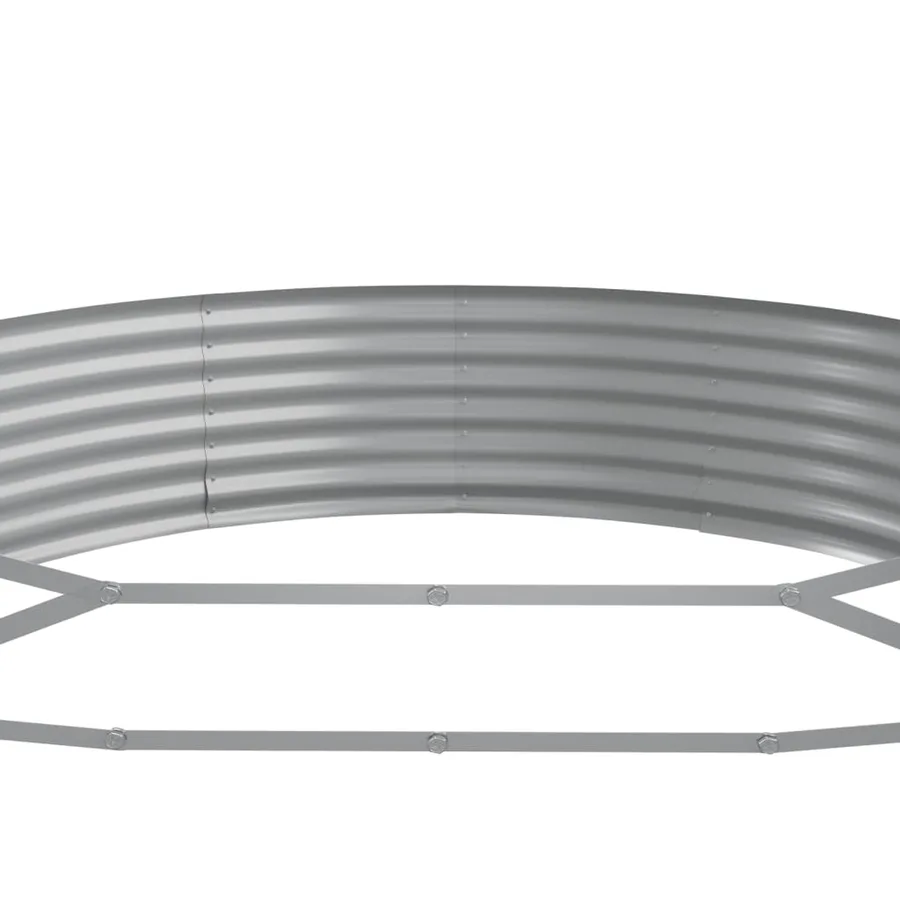 Lit surélevé de jardin Acier galvanisé Anthracite - 5